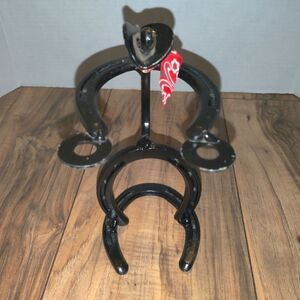 St. Croix Forge Horse Shoe Art Sculpture Texas Cowboy Western Horseshoe